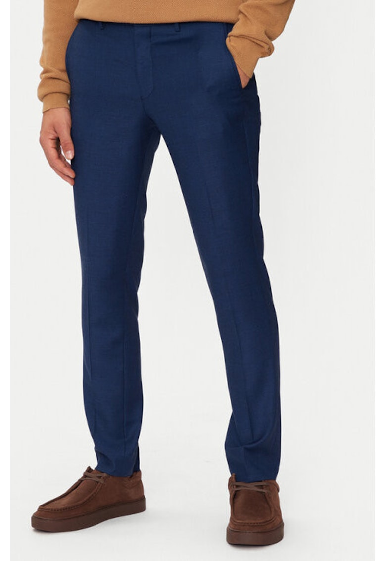 Pantaloni barbati -  304513749 - Poliester reciclat/Lana - Albastru - Albastru