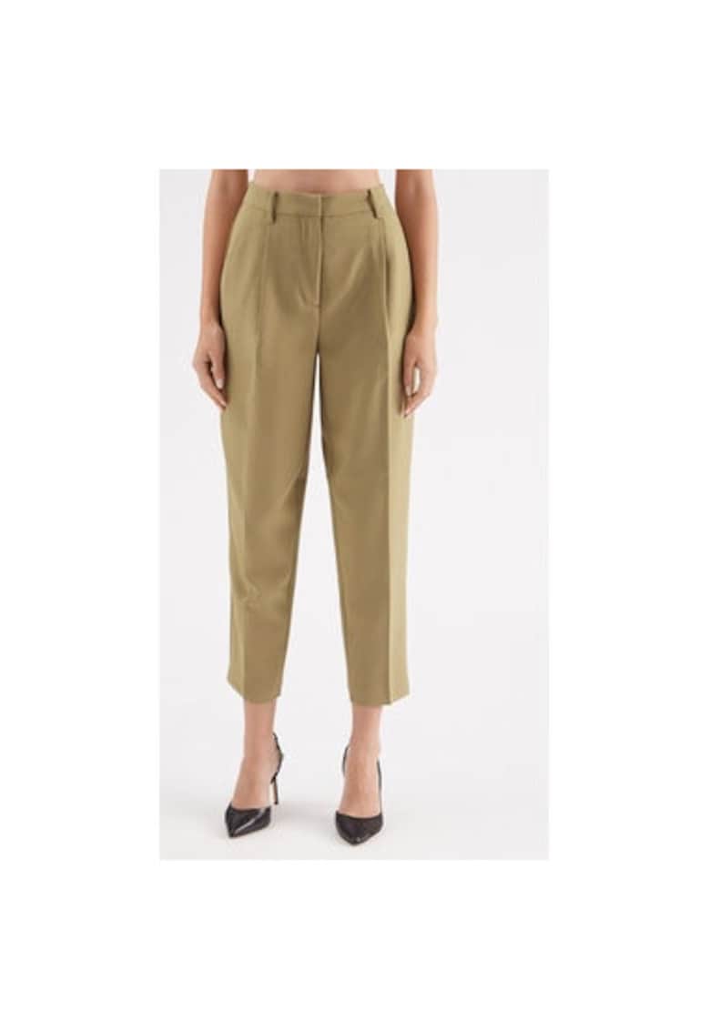 Pantaloni dama -  302774494 - Poliester reciclat/Viscoza - Verde - Verde