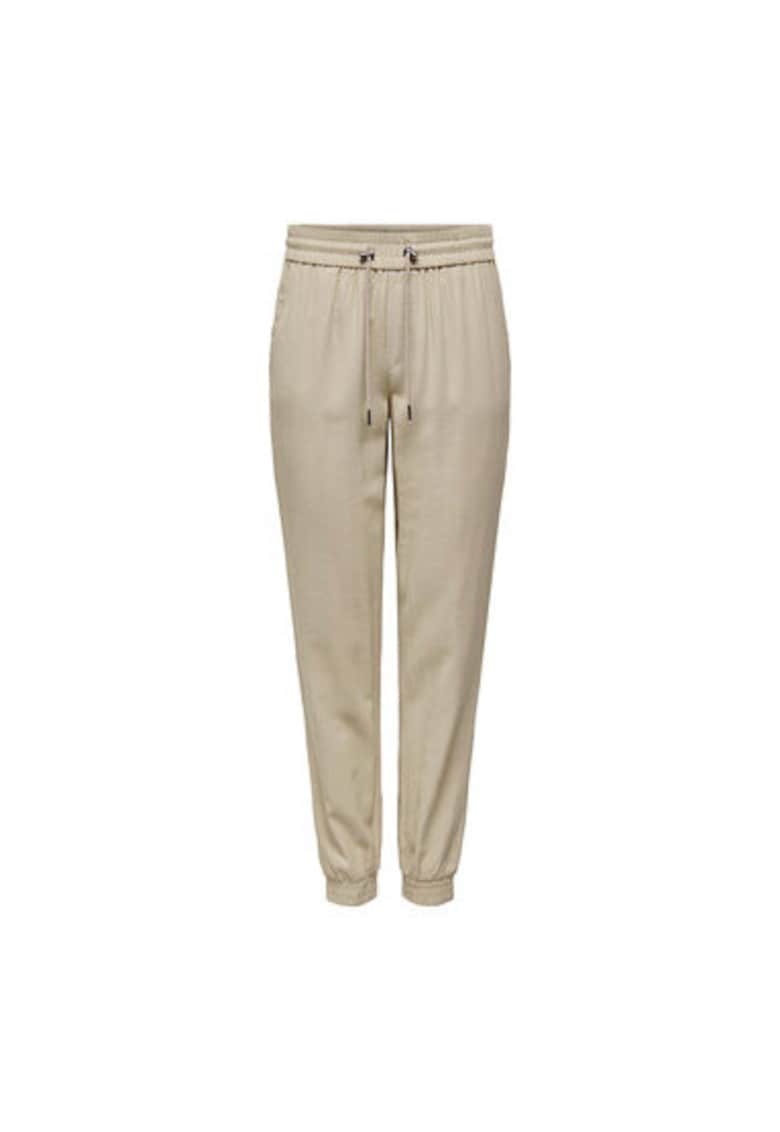 Pantaloni dama -  301822585 - Viscoza - Bej - Bej