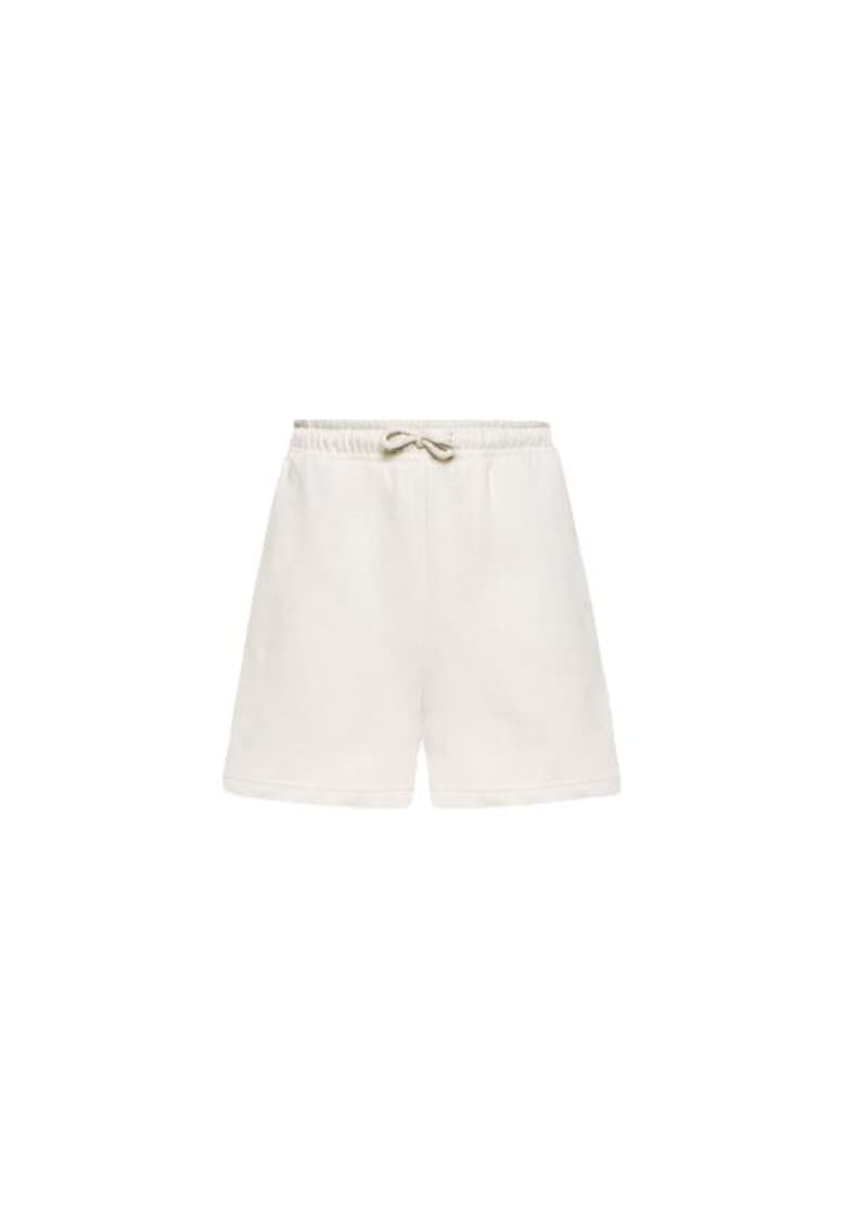 Pantaloni scurti sport dama  bej - bumbac-poliester -