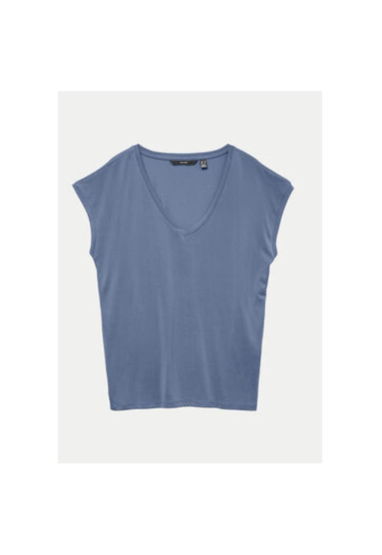 Tricou dama -  304785757 - Modal/Poliester - Albastru - Albastru