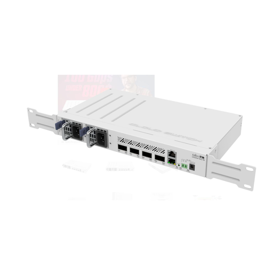 Switch 1XFE 4X 100G CRS504-4XQ Alb