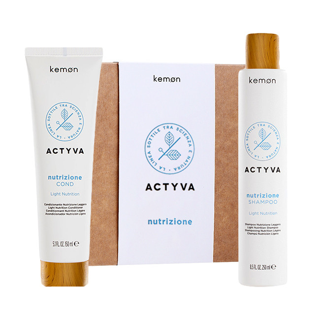 Set de hidratare Kemon Actyva Nutrizione, Sampon 250 ml + Balsam 200ml