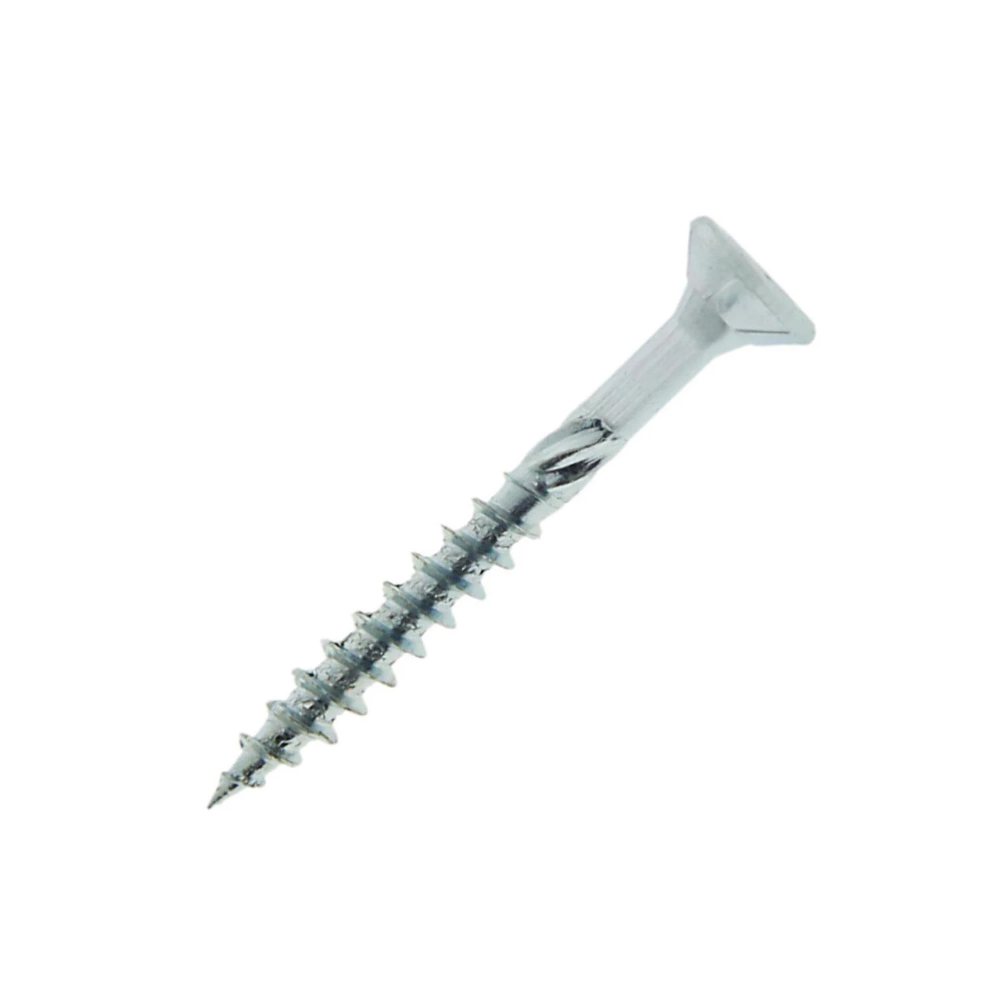 Surub dulgherie cap inecat tip Fast, otel zincat alb, TX40, 8 x 80 mm