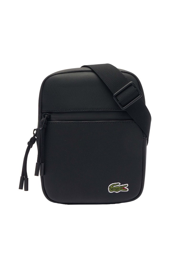 Geanta crossbody cu buzunare - Negru