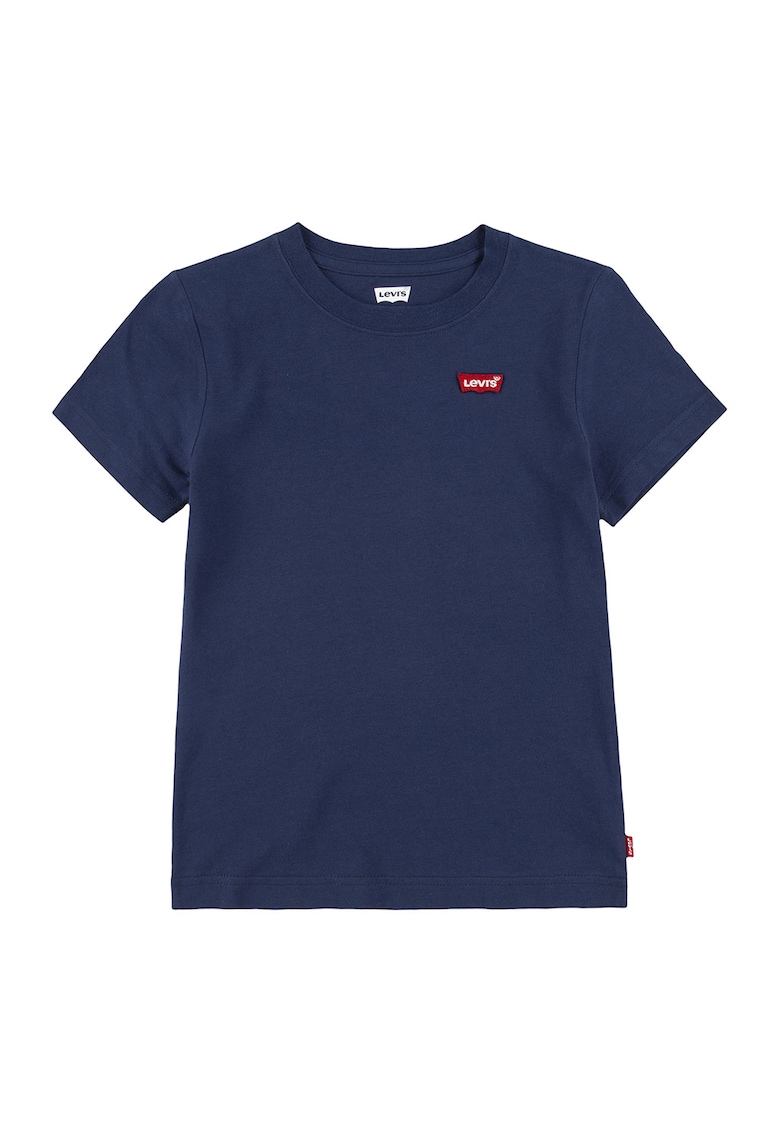 Tricou cu decolteu la baza gatului Batwing - Bleumarin