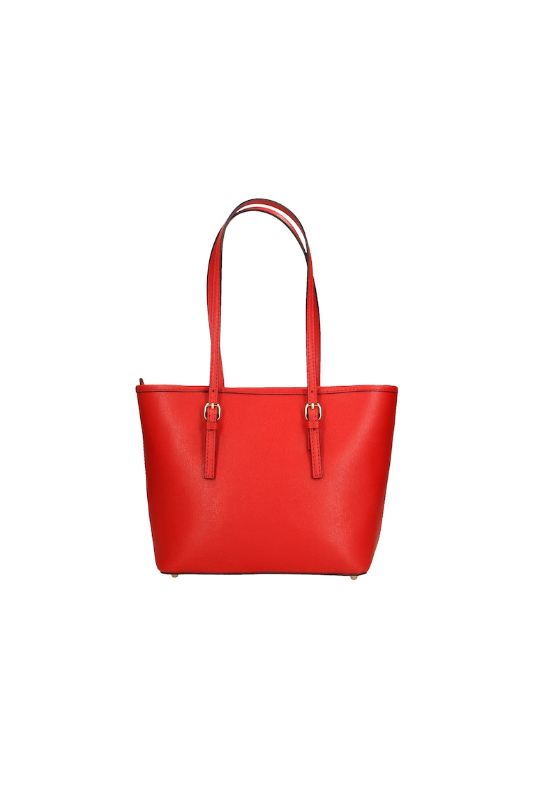 Geanta tote din piele saffiano - Rosu