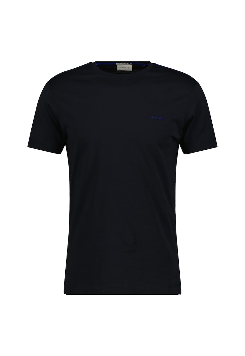 Tricou slim fit din bumbac 20871 - Negru