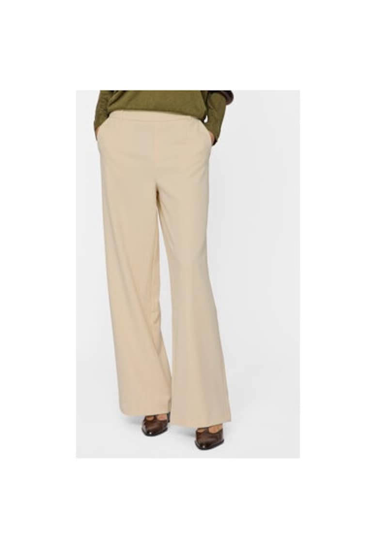 Pantaloni dama -  304902918 - Poliester/Viscoza - Bej - Bej