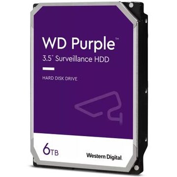 Hard Disk Purple WD64PURZ 6TB 3.5inch SATA 6 GB/s