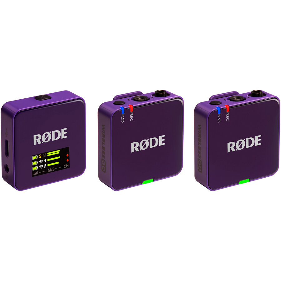 Rode Microphones Wireless GO (Gen 3), microphone purple