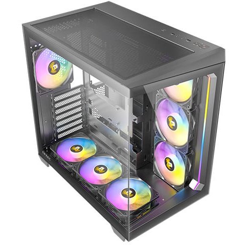 Carcasa C5 ARGB TG ARGB USB-C Midi ATX Negru