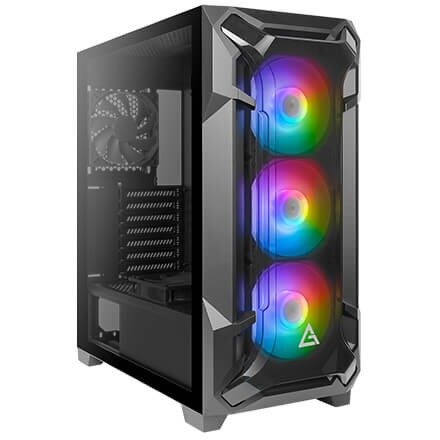 Carcasa DF600 Flux TG ARGB USB3.0 Midi ATX Negru