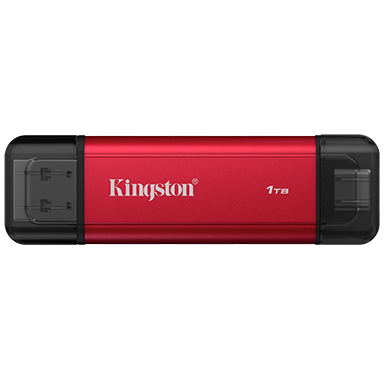 SSD Extern 1TB USB-C Black Red