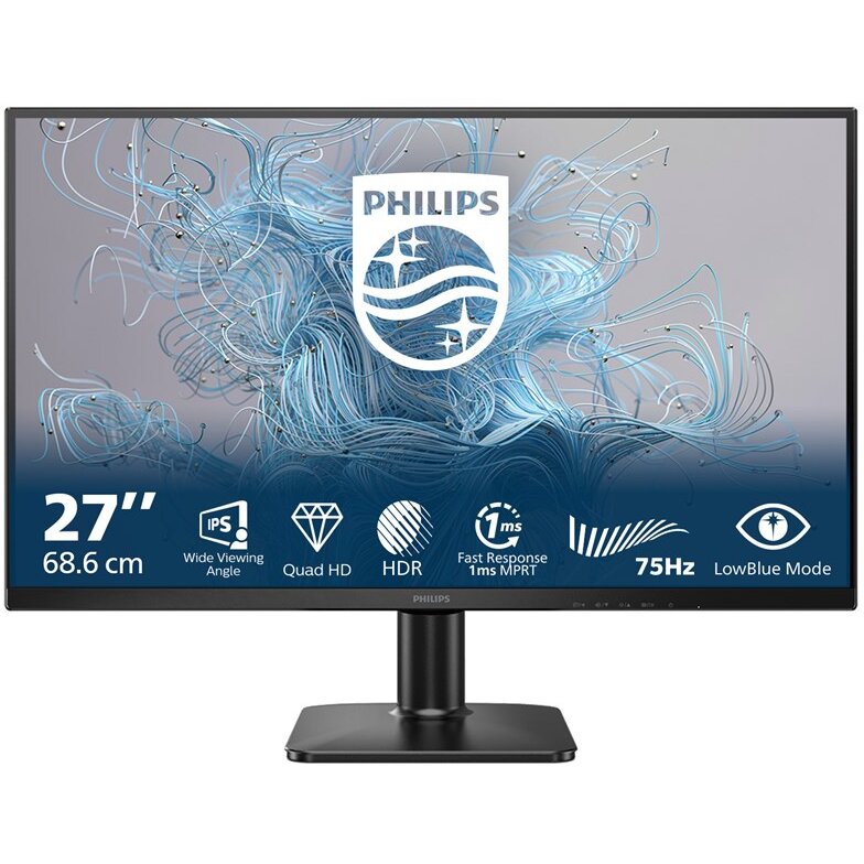 Monitor 1000 Series 27E2N1500L/00 27inch Quad HD LED Negru