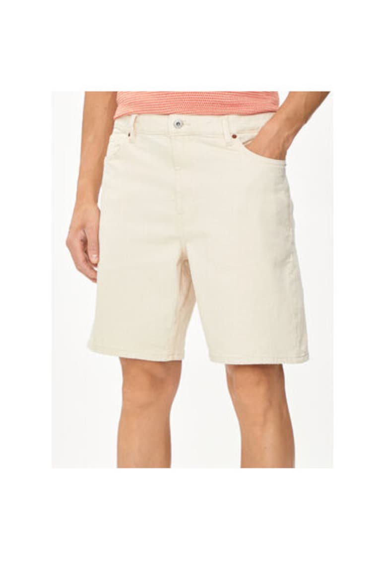Pantaloni scurti barbati -  303528867 - Bumbac - Bej - Bej