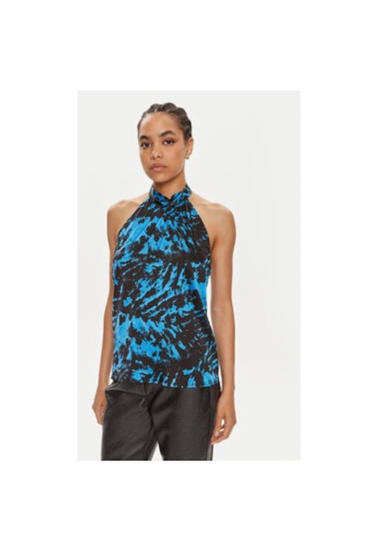 Bluza dama -  304354441 - Viscoza - Albastru - Albastru