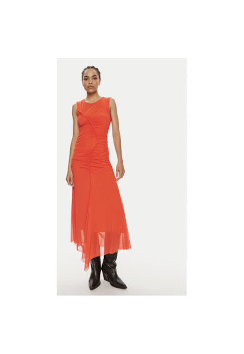 Rochie dama -  304354489 - Poliester recliclat - Portocaliu - Portocaliu