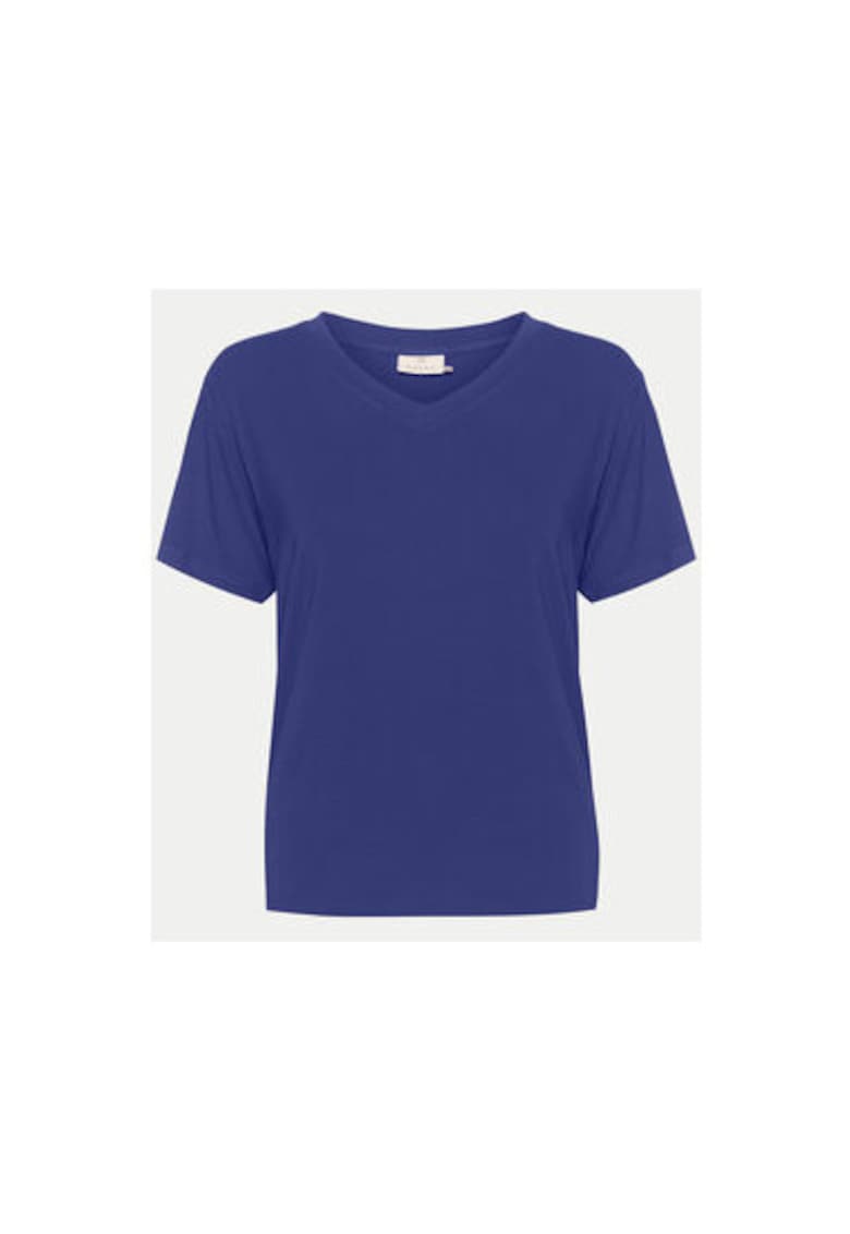 Tricou dama -  304751790 - Viscoza - Albastru - Albastru