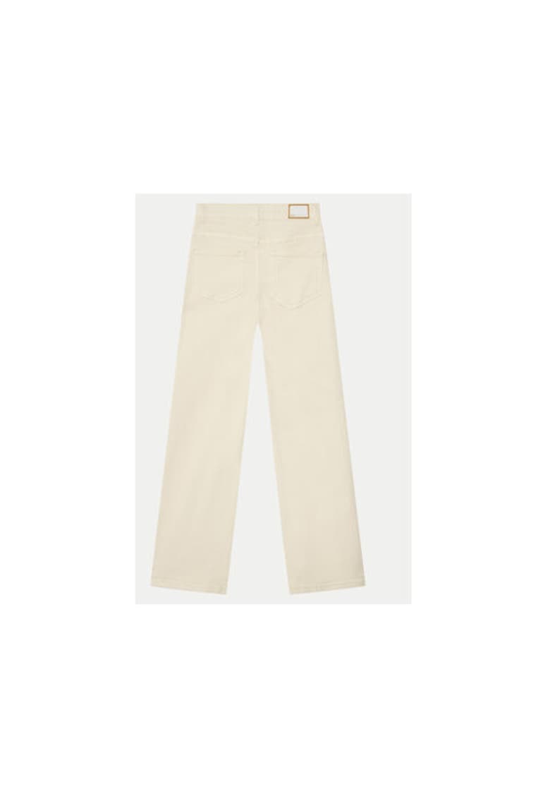 Pantaloni fete -  304704628 - Bumbac - Bej - Bej