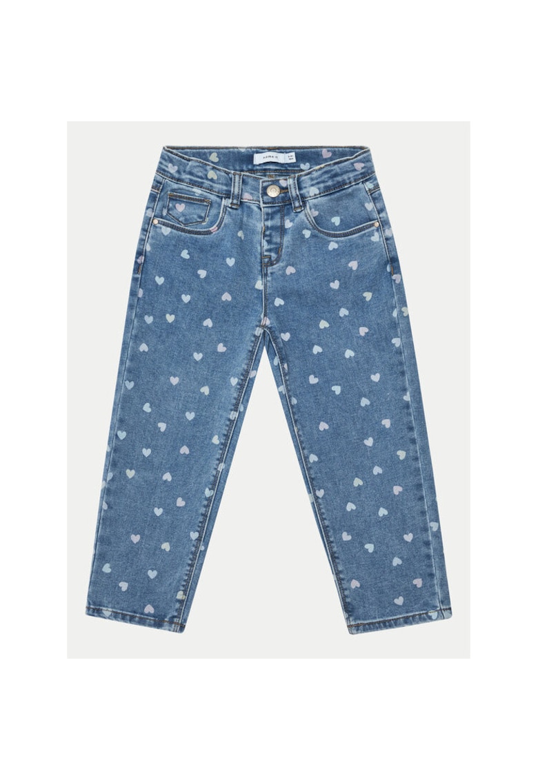 Pantaloni fete -  304718359 - Bumbac/Poliester - Albastru - Albastru