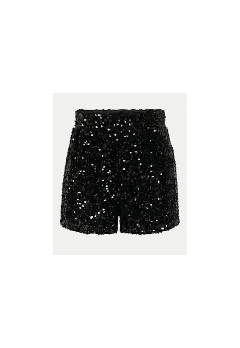 Pantaloni scurti fete -  304519826 - Poliester - Negru - Negru