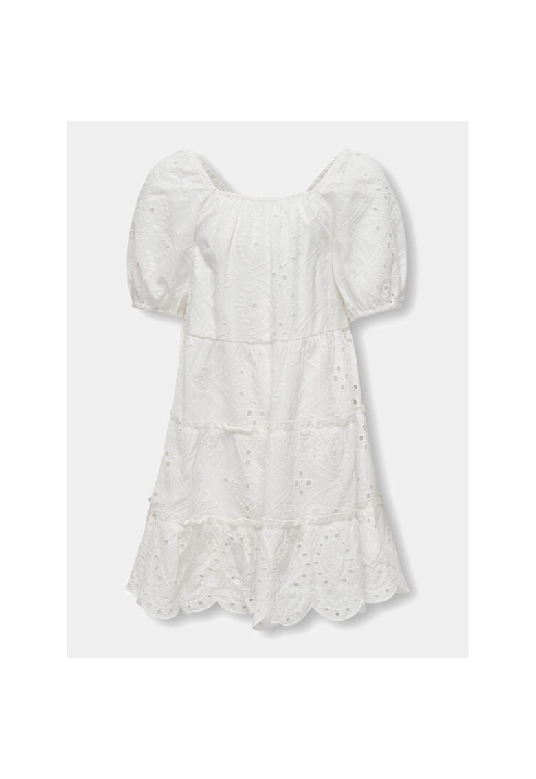 Rochie fete -  82511 - Bumbac - Alb