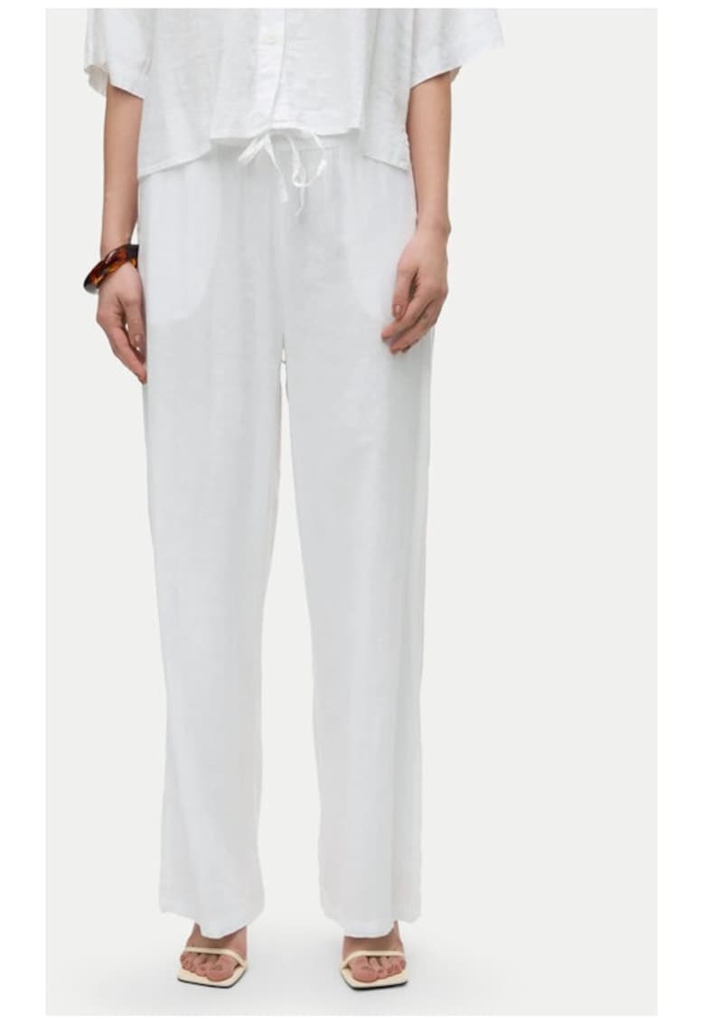 Pantaloni dama -  33392 - In/Viscoza - Alb