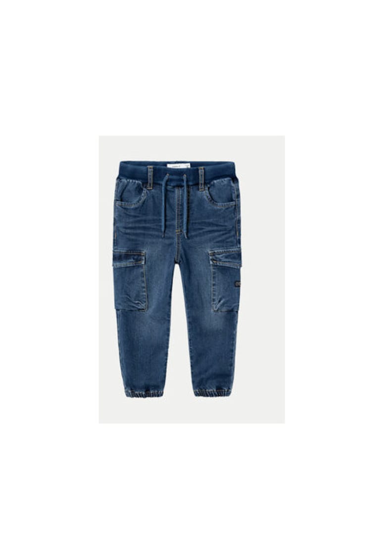 Pantaloni baieti -  304434419 - Bumbac/Poliester/Viscoza - Albastru - Albastru