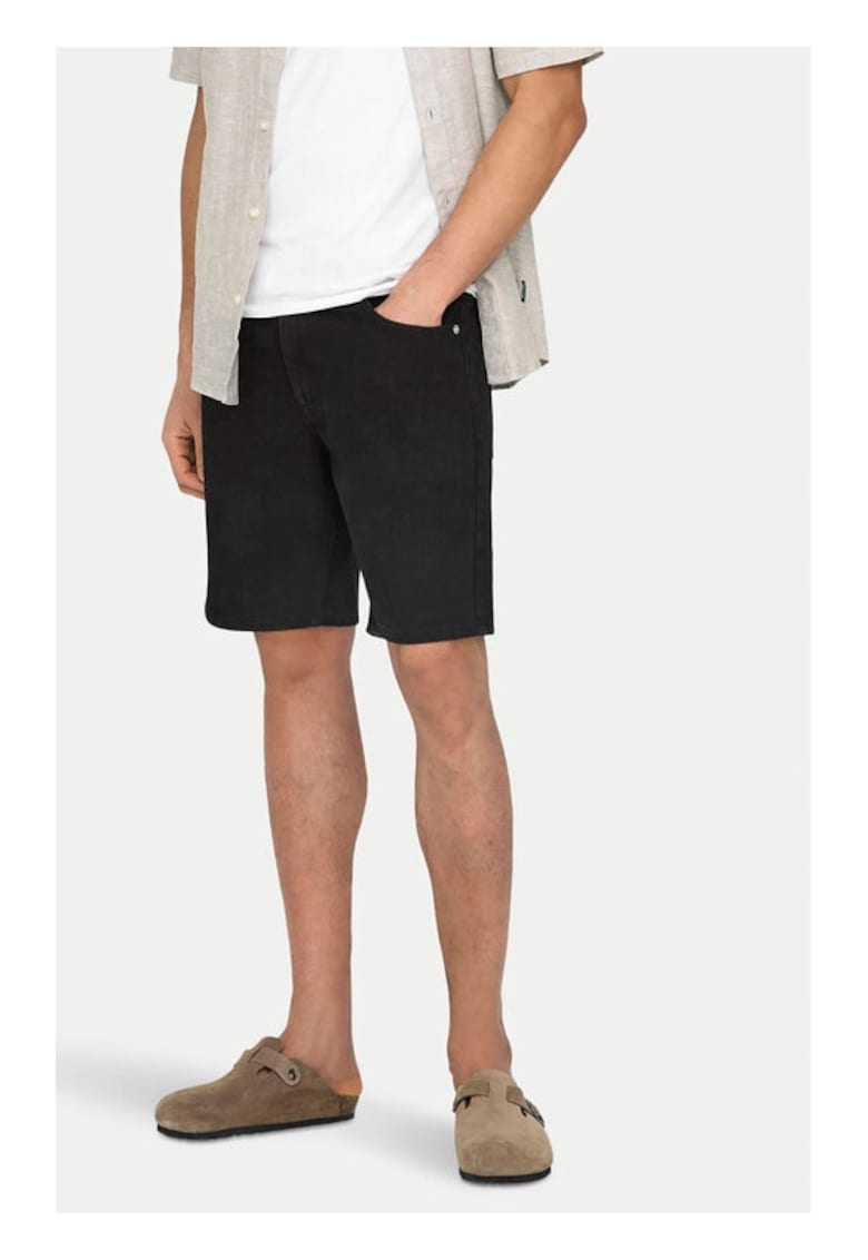 Pantaloni barbati -  60877 - Bumbac - Negru