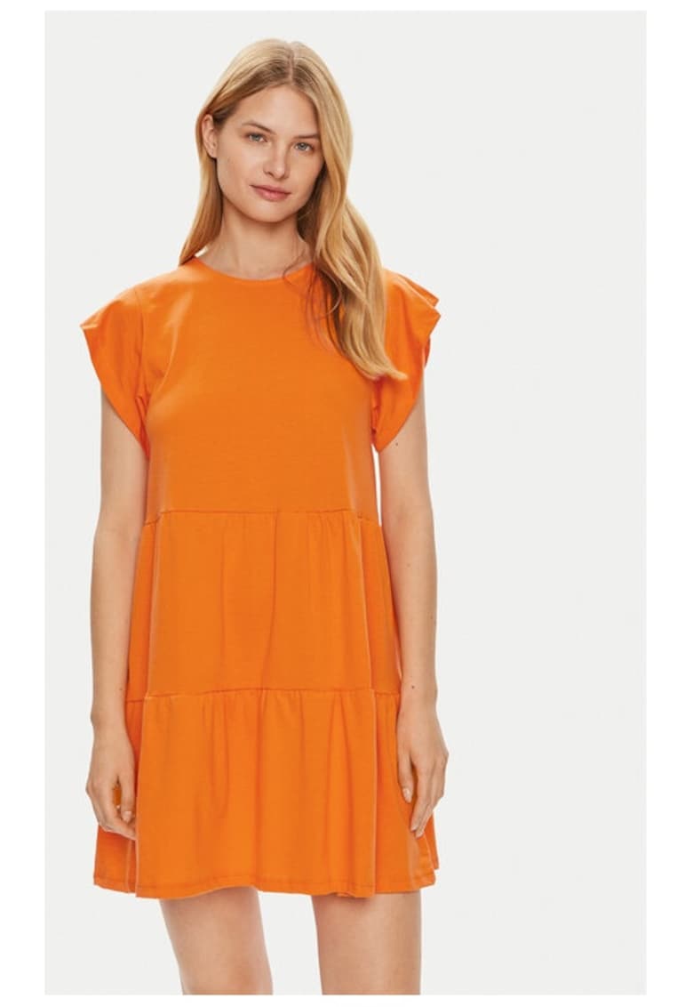 Rochie dama -  9037 - Bumbac - Portocaliu