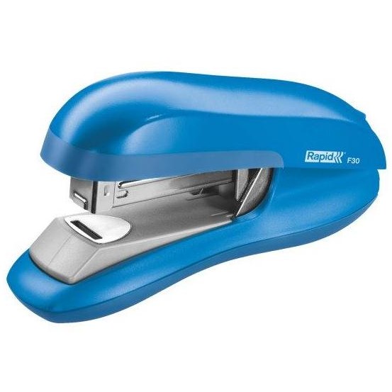 Capsator cu capsare plata,  30 coli, RAPID F30 - albastru deschis