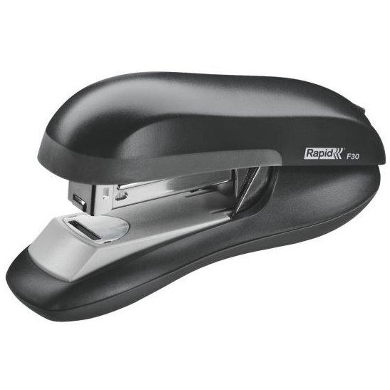 Capsator cu capsare plata,  30 coli, RAPID F30 - negru