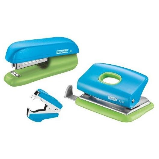 Set capsator RAPID F5, 10 coli si perforator FC 10 si decapsator - albastru/verde