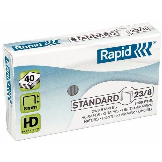 Capse 23/ 8, 1000 buc/cutie, RAPID Standard