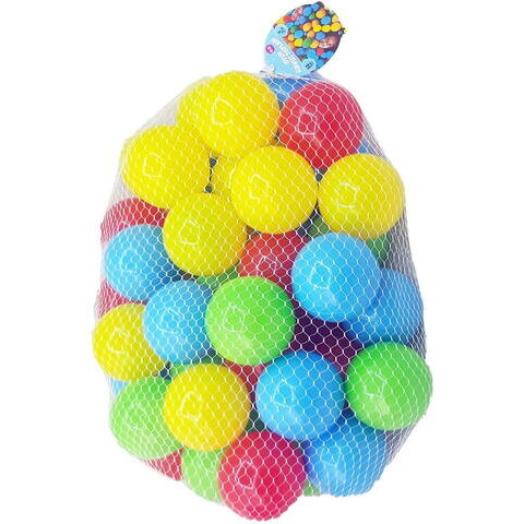 Set Bile Multicolore 50 Buc 7cm Plastic Usor +12luni Multicolor