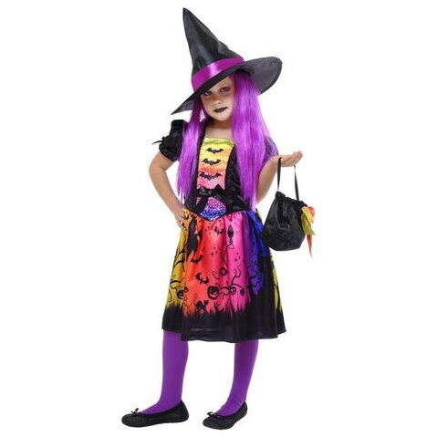 Costum de Carnaval Vrajitoarea din Casa Bantuita Poliester +3ani Multicolor