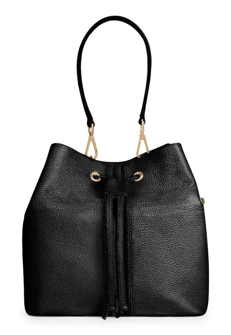 Geanta bucket de piele Andreanne - Negru