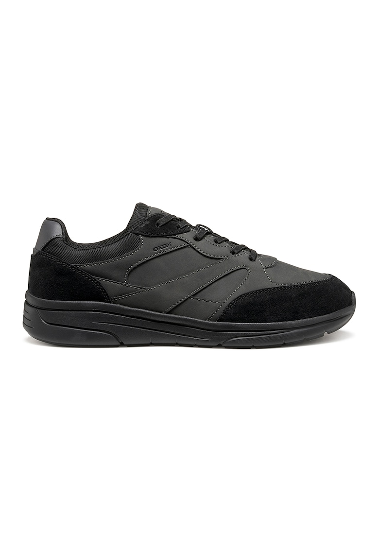 Oferte la Pantofi sport cu insertii de piele intoarsa - Negru/Gri inchis
