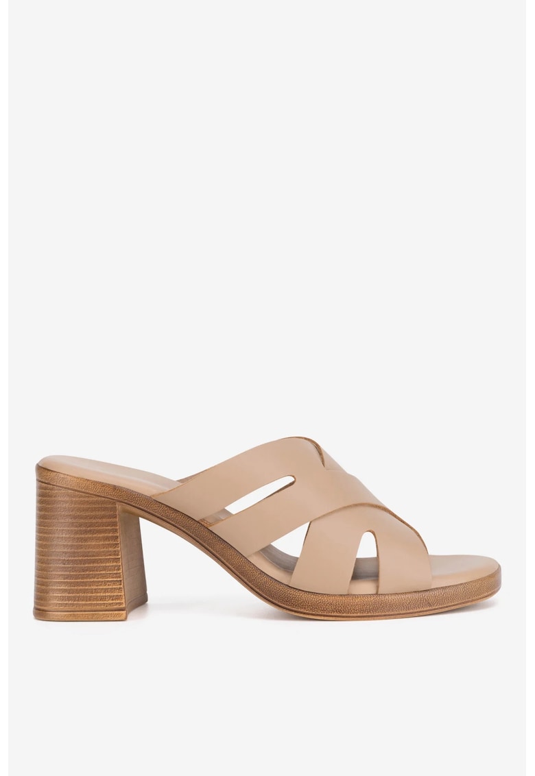 Papuci dama  5905588689317 - Piele naturala - Bej - Bej