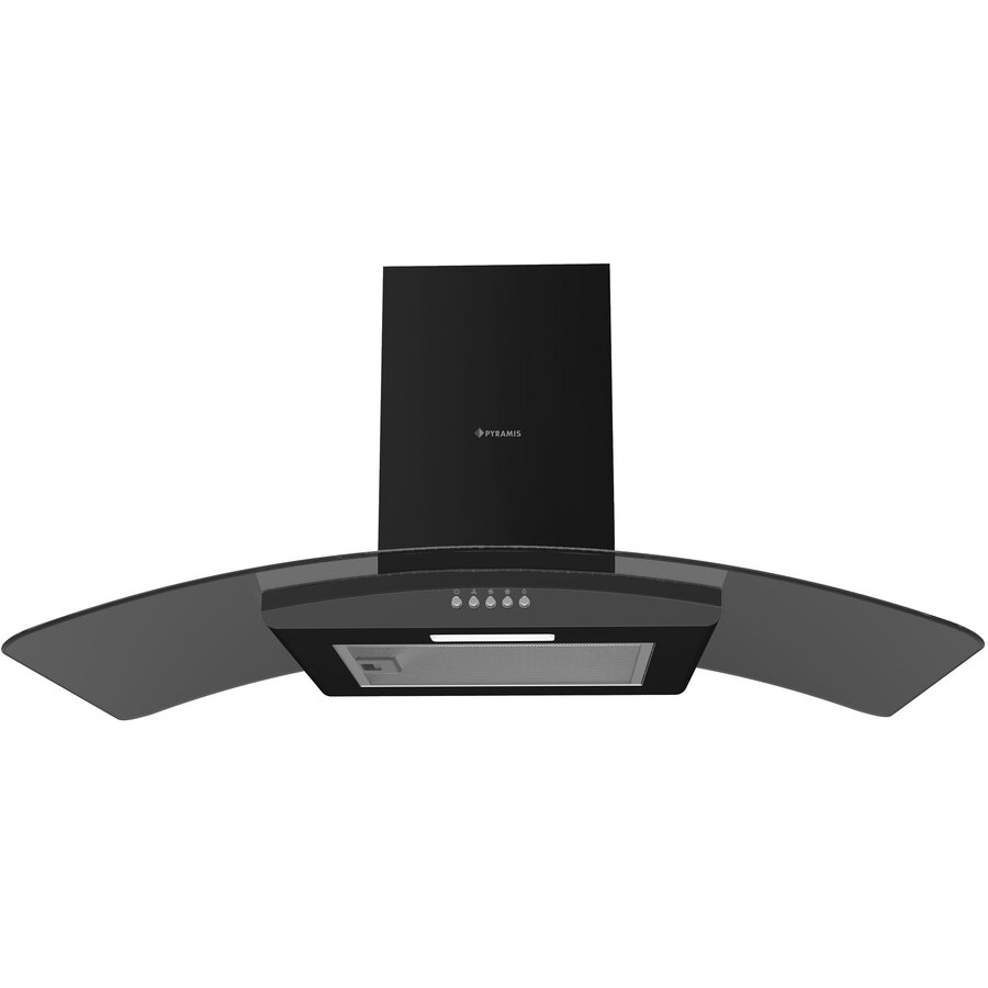 Hota Decorativa MD Black Elegant 90cm 68dB 115W LED Negru