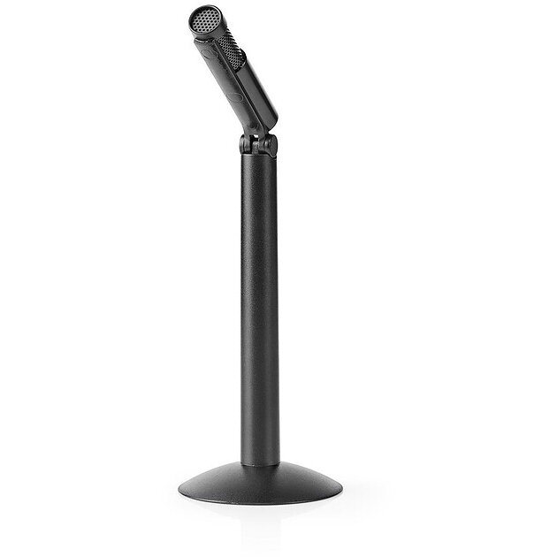Microfon cu Fir MICSJ100BK cu Unghi Reglabil Jack 3.5mm Negru