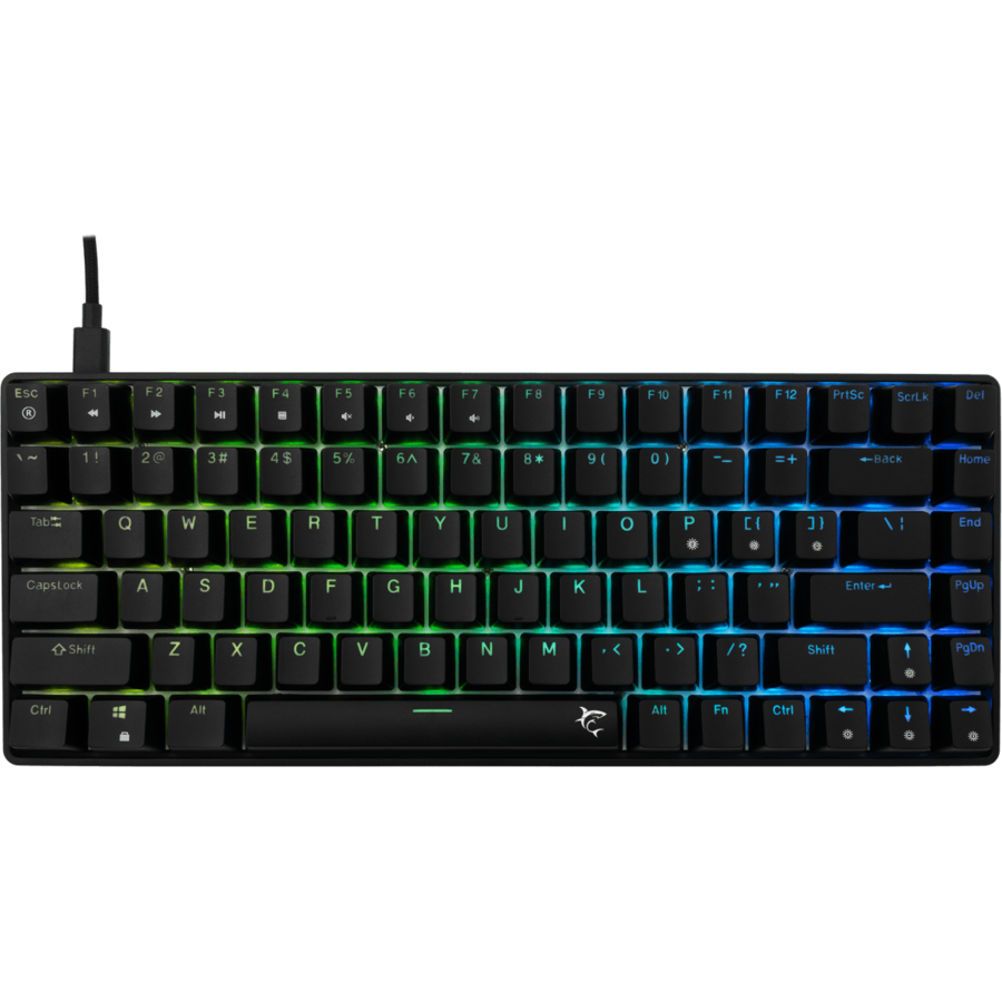 Tastatura Gaming cu Fir HAMACHI Iluminare RGB Layout US Blue Switch Negru