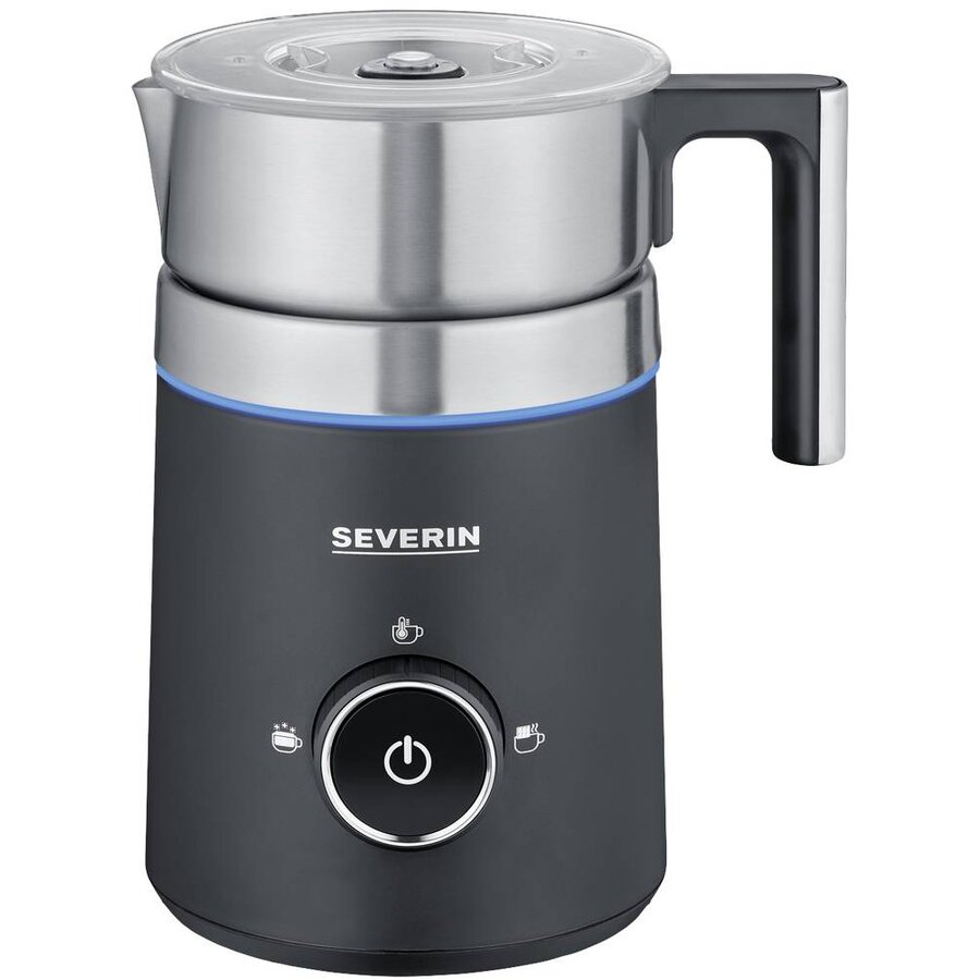 Aparat de Spumat Lapte Spuma 500 SM 3585 Capacitate 0.5L 3 Programe 500W Negru/Argintiu
