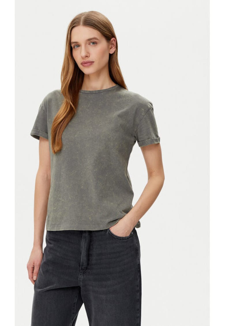 Tricou dama -  304808111 - Bumbac - Gri - Gri