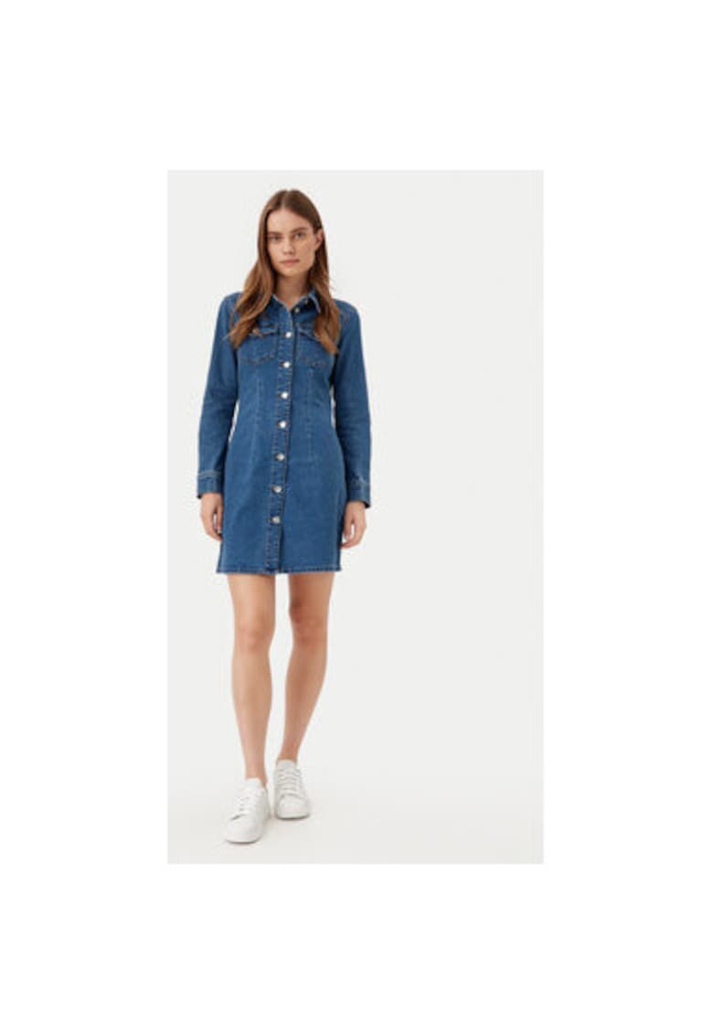 Rochie dama -  304784187 - Bumbac/Poliester - Albastru - Albastru