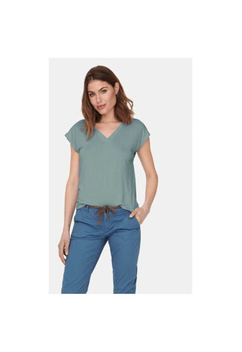 Tricou dama -  304791147 - Modal/Poliester - Verde - Verde