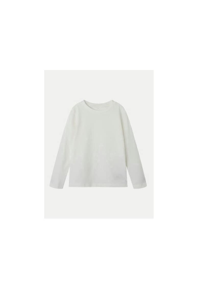 Bluza fete -  304718595 - Bumbac organic - Alb - Alb