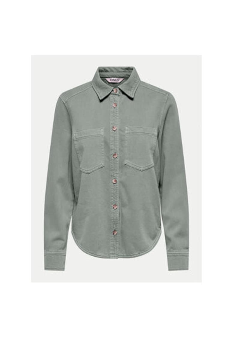 Camasa dama -  304784750 - Bumbac - Verde - Verde