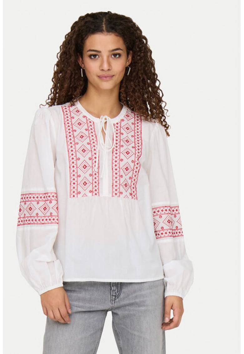 Bluza dama -  304807121 - Bumbac - Alb - Alb